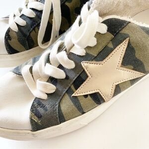 Steven NY Women Reeves Stars Camo Sneakers Shoes